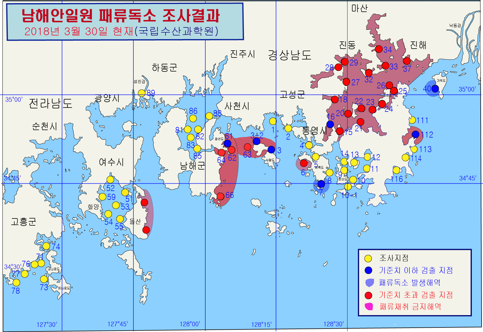 그림입니다.

원본 그림의 이름: 남해안 패독조사결과-15차.jpg

원본 그림의 크기: 가로 1687pixel, 세로 1161pixel