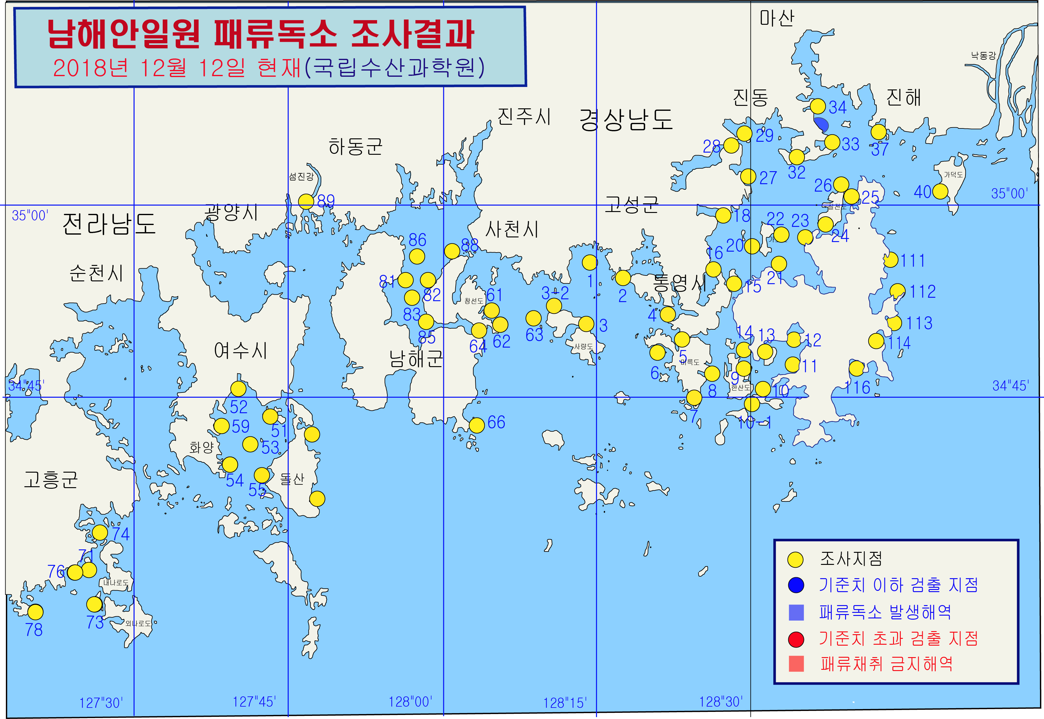 그림입니다.

원본 그림의 이름: 남해안 패독조사결과-86차.jpg

원본 그림의 크기: 가로 3375pixel, 세로 2323pixel